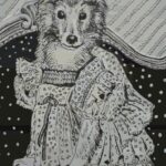 Painting of a Dressed Dog