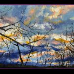 Painting Of Clouds And Branches